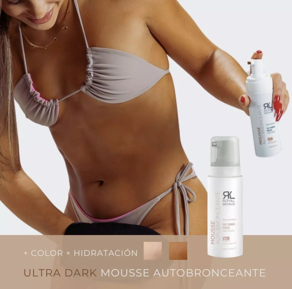 Autobronceante Mousse con Guia de Color 170 ml + Guante Aplicador De REGALO - Exel Uruguay