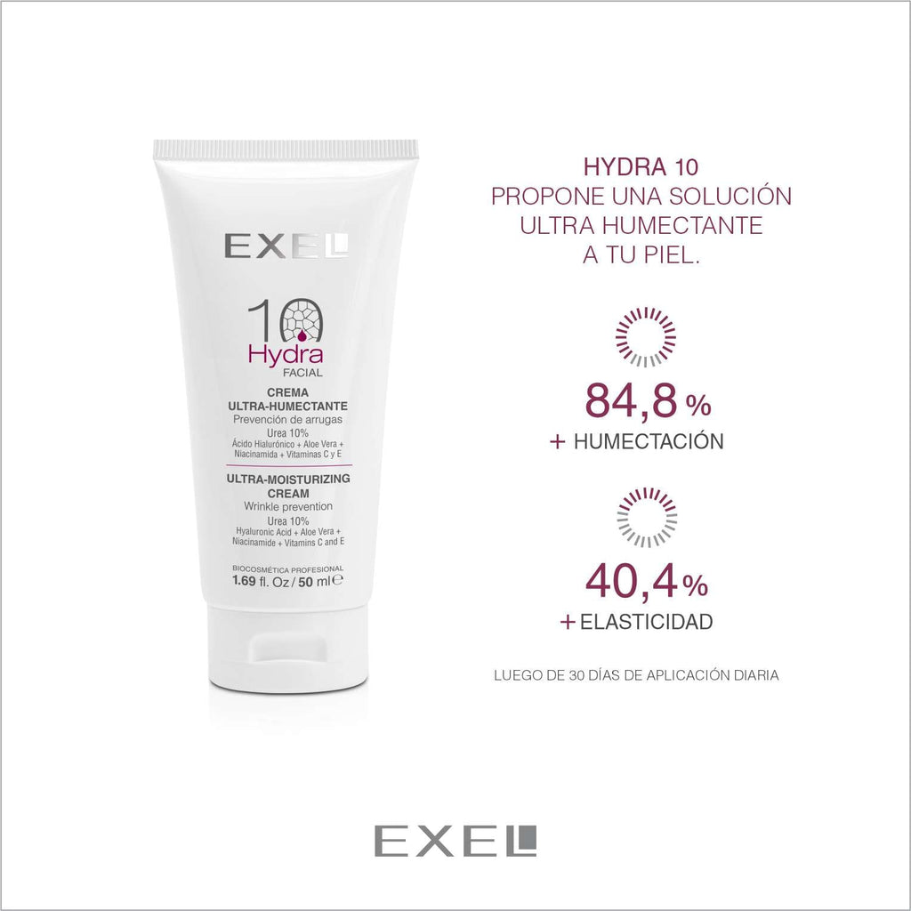 HYDRA 10 facial crema ultra humectante - Exel Uruguay