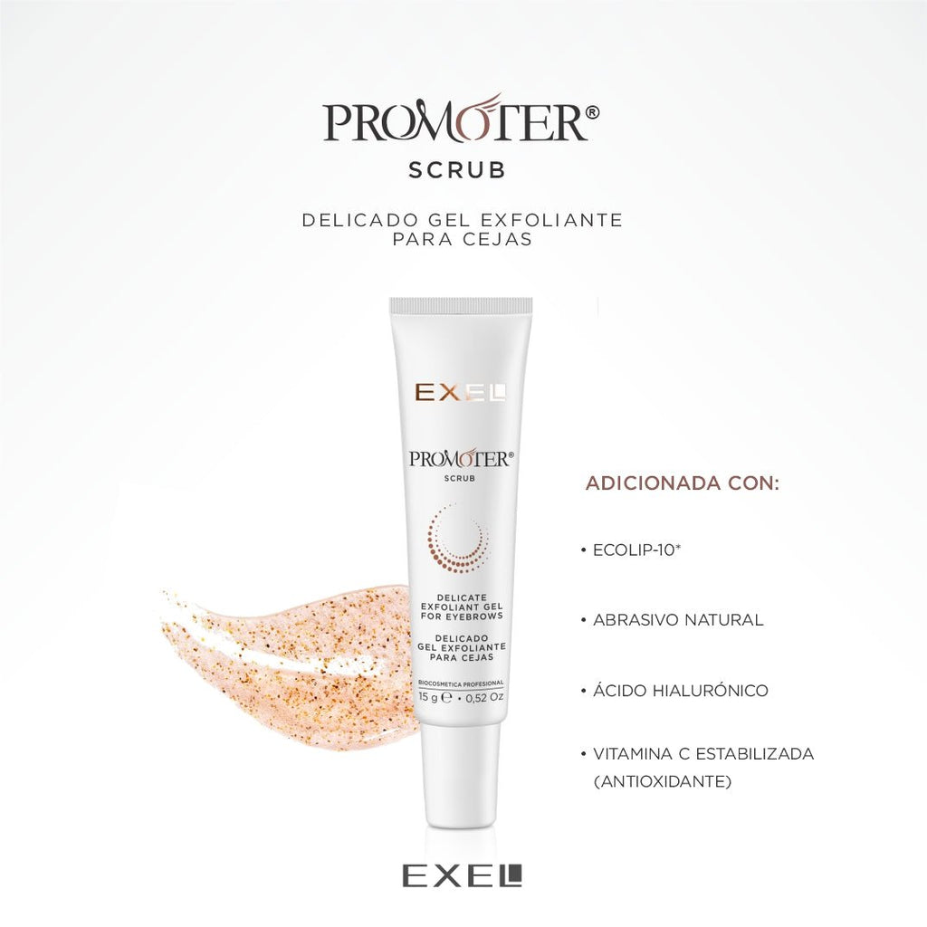 PROMOTER SCRUB exfoliante para cejas - Exel Uruguay