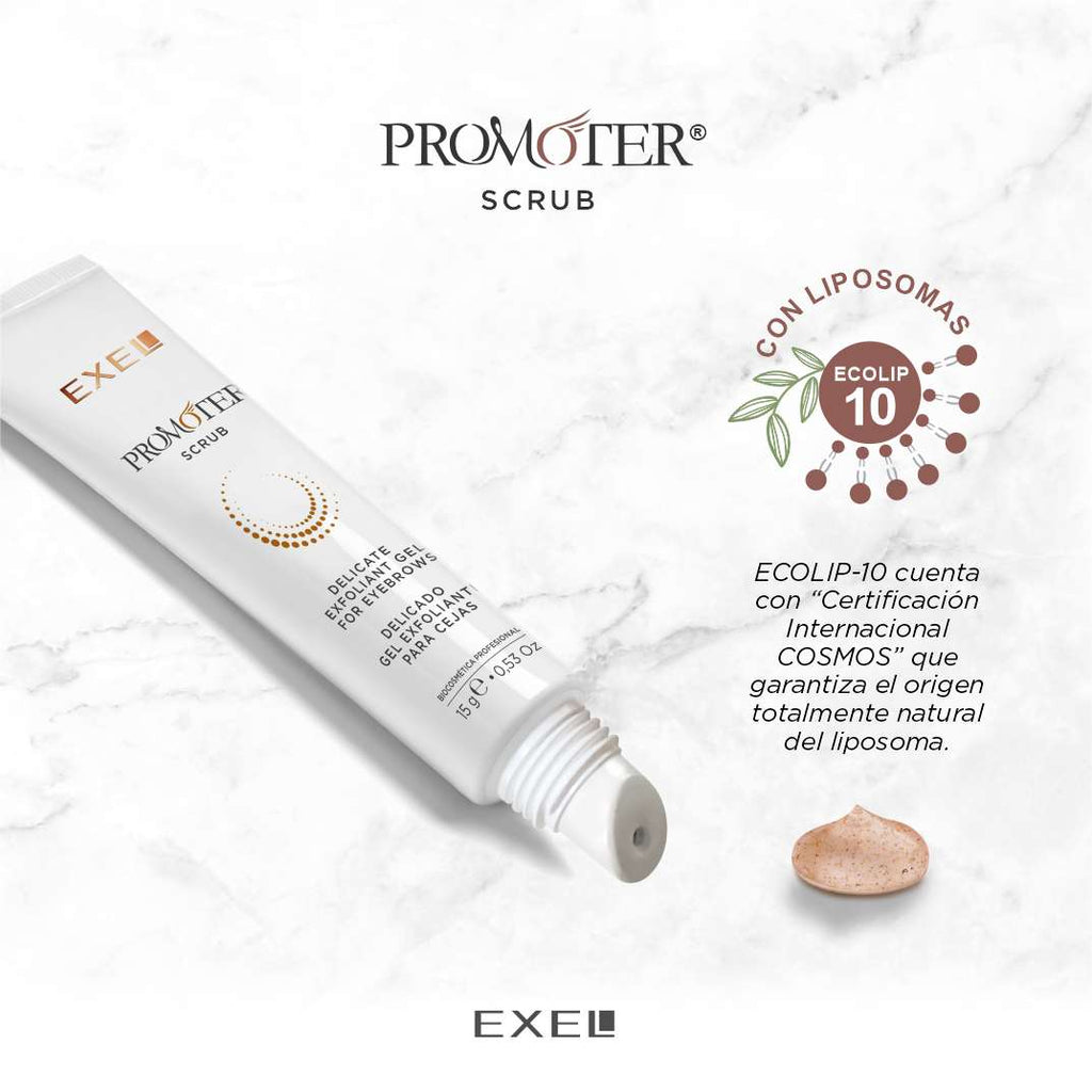 PROMOTER SCRUB exfoliante para cejas - Exel Uruguay