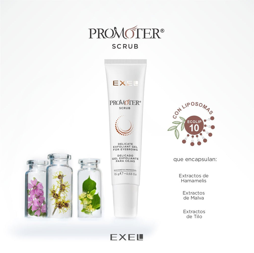 PROMOTER SCRUB exfoliante para cejas - Exel Uruguay