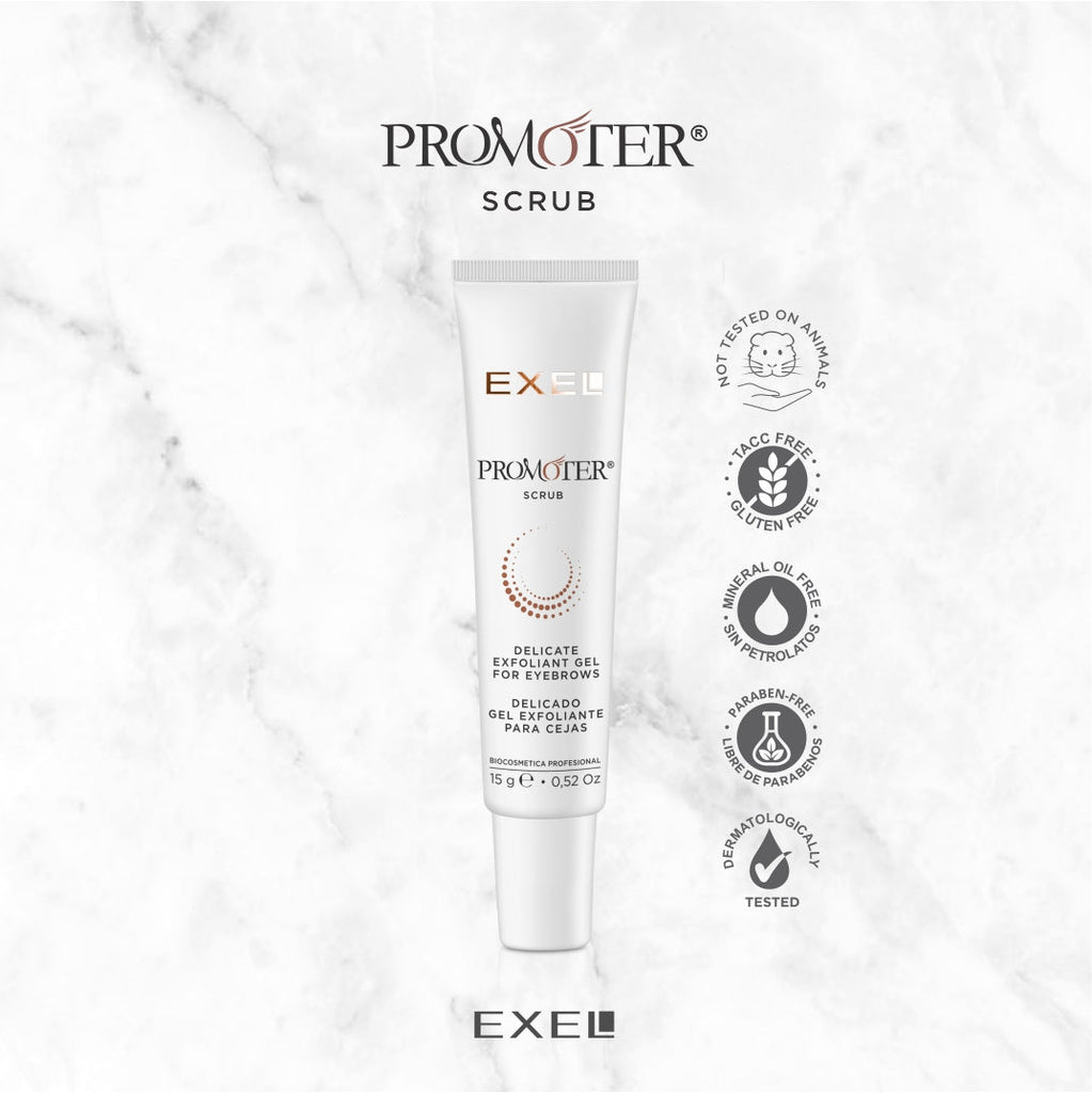 PROMOTER SCRUB exfoliante para cejas - Exel Uruguay